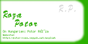 roza potor business card